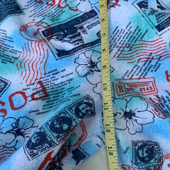 Vintage Postal Stamps all over print tracksuit size M/L. - Picture 11 of 13